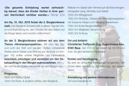 Bergklub: Gebet aus der «Himmelsperspektive»